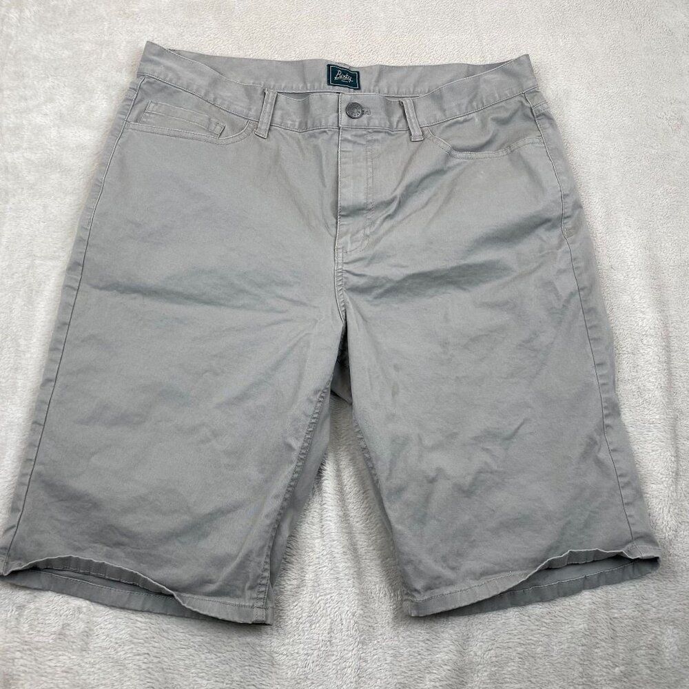 Bixby Mens Casual Shorts Nomad Gray 36 Cotton Blend
